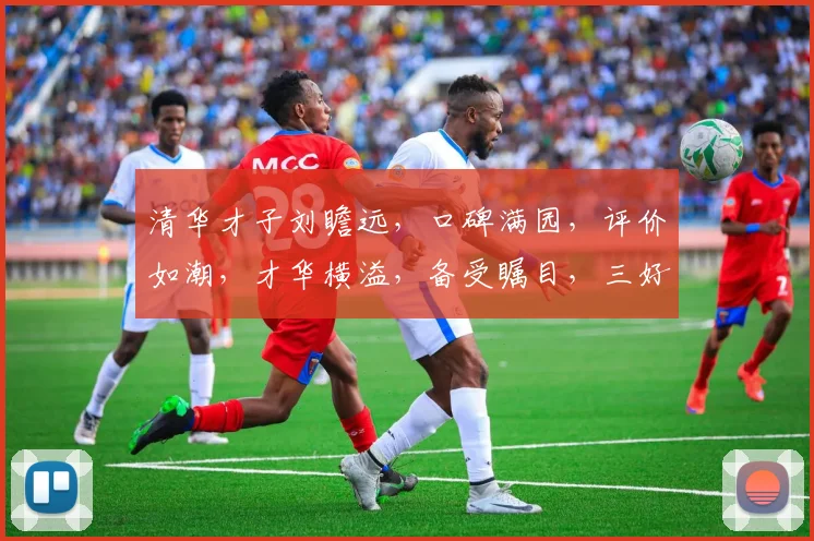 清华才子刘瞻远，口碑满园，评价如潮，才华横溢，备受瞩目，三好评誉，独领风骚。